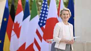 Урсула фон дер Ляйен на саммите G7